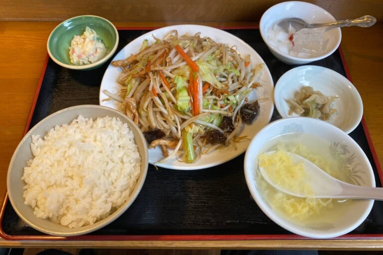 【社長ランチ】中華料理菜館さんの『豚肉入り野菜炒め』