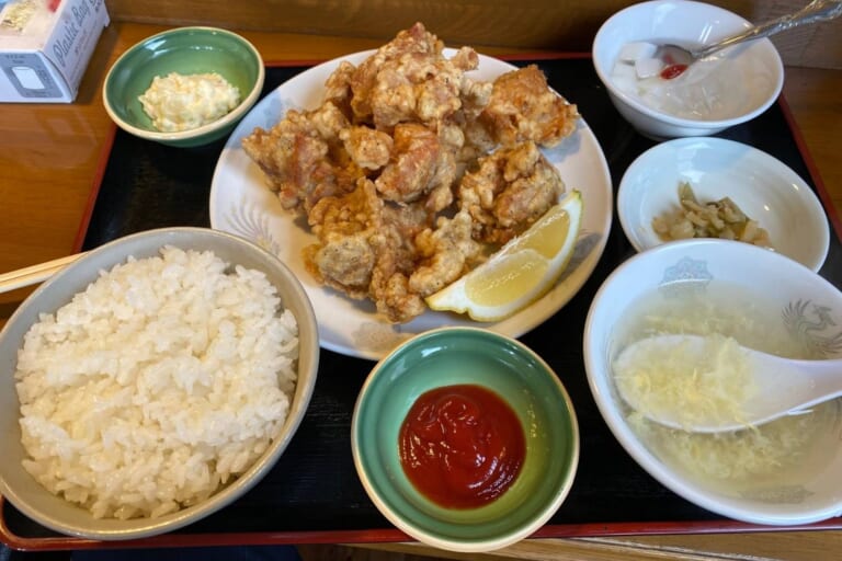 【社長ランチ】中華料理菜館さんの『唐揚げ定食』