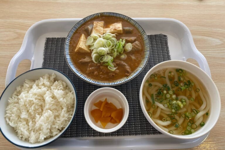 【社長ランチ】双葉食堂☆ホルモン定食うどんセット