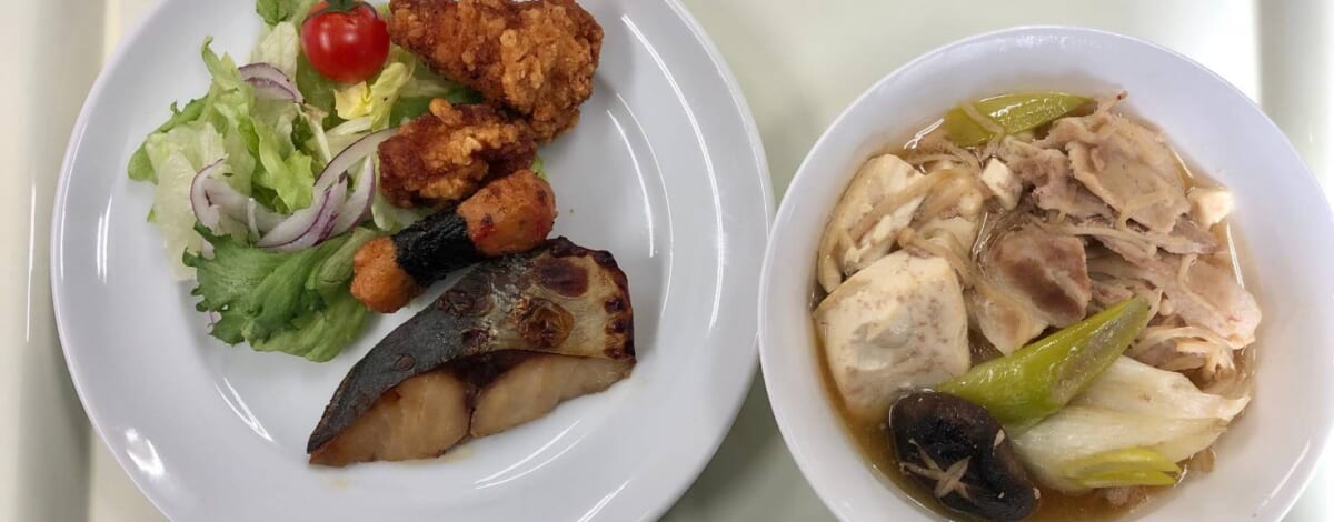 【親和の学生寮】今日の晩ごはん☆焼き魚と肉豆腐