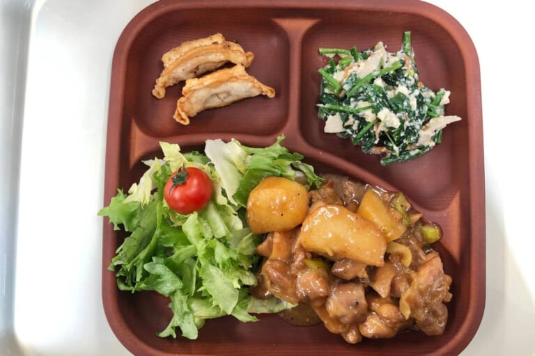 【親和の学生寮】今日の晩ごはん☆ポテト＆チキンの味噌照り焼き