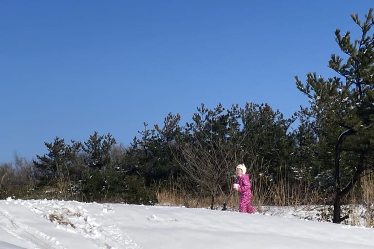 【あや吉の休日】末っ子ちゃんと雪遊び