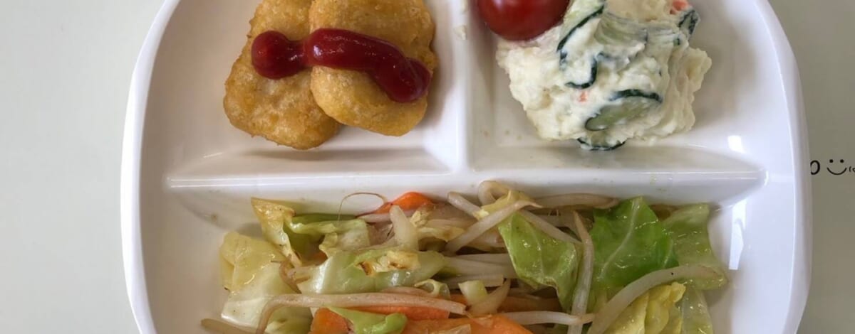 【親和の学生寮】今日の朝ごはん☆野菜炒めとチキンナゲット