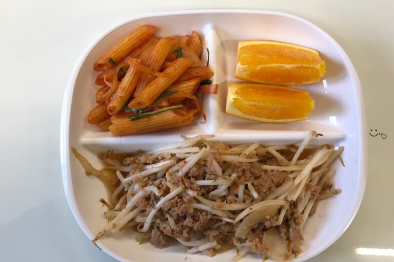 【親和の学生寮】今日の朝ごはん☆ケチャップペンネ