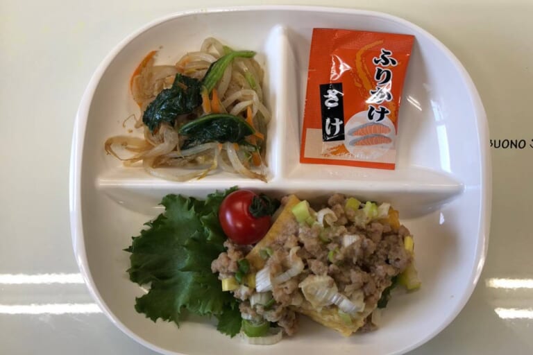 【親和の学生寮】今日の朝ごはん☆厚揚げのみそ炒め