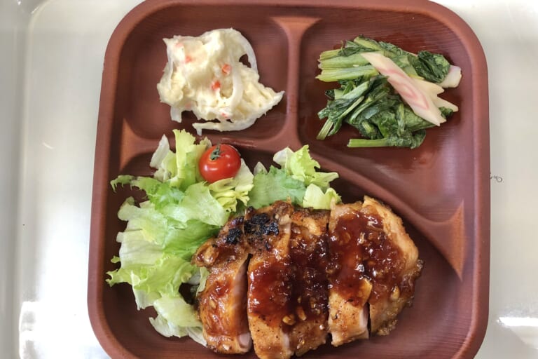 【親和の学生寮】今日の晩ごはん☆ガリバタチキン