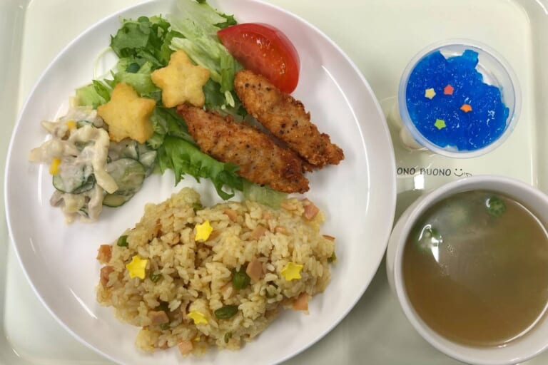 【親和の学生寮】今日の晩ごはん☆七夕プレート