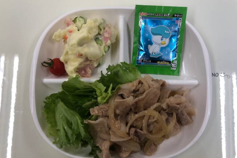 【親和の学生寮】今日の朝ごはん☆焼肉とポテトサラダ