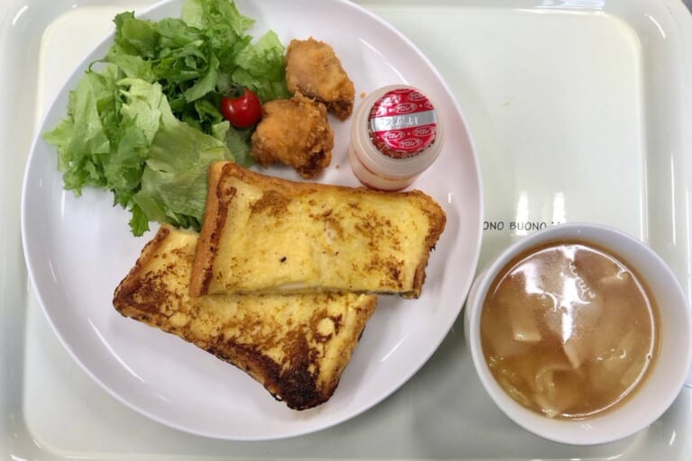 【親和の学生寮】今日の朝ごはん☆フレンチトースト