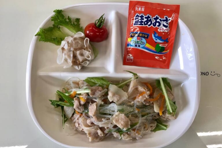 【親和の学生寮】今日の朝ごはん☆春雨炒めとしゅうまい