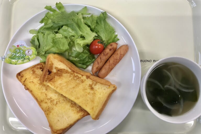 【親和の学生寮】今日の朝ごはん☆フレンチトースト