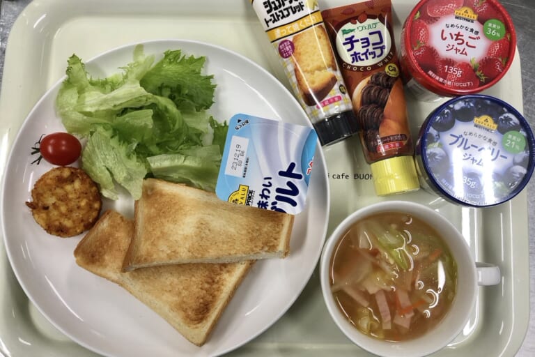 【親和の学生寮】今日の朝ごはん☆セレクトジャムトースト