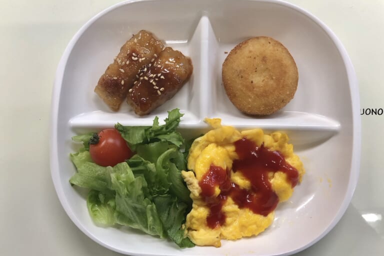 【親和の学生寮】今日の朝ごはん☆大根の肉巻き