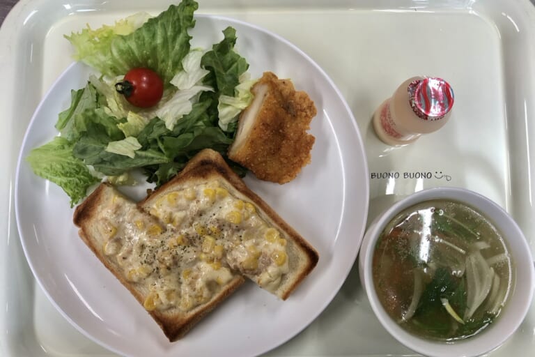 【親和の学生寮】今日の朝ごはん☆ツナマヨトースト