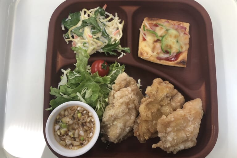 【親和の学生寮】今日の晩ごはん☆油淋鶏