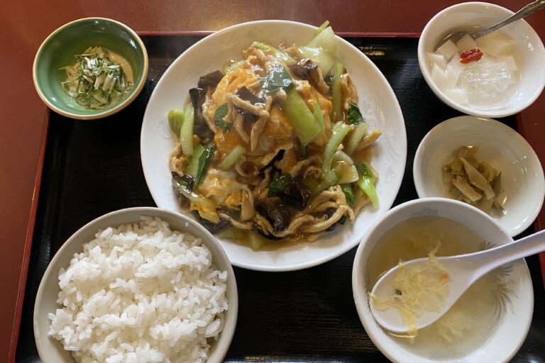 【社長ランチ】中華料理菜館☆豚肉と卵炒め