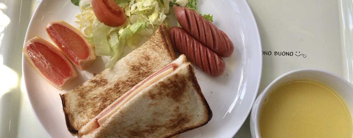 【親和の学生寮】今日の朝ごはん☆ホットサンド