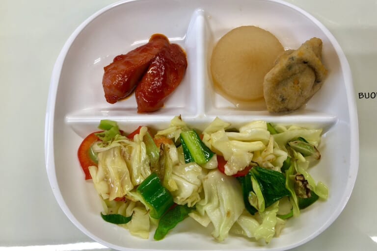 【親和の学生寮】今日の朝ごはん☆野菜炒め