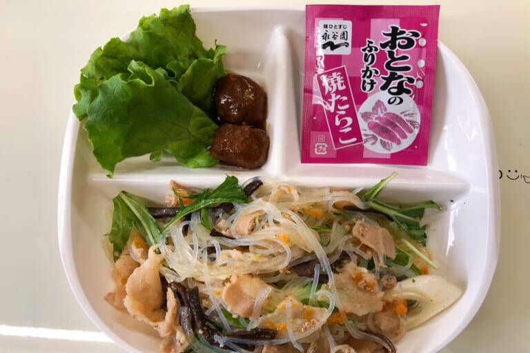 【親和の学生寮】今日の朝ごはん☆春雨炒め