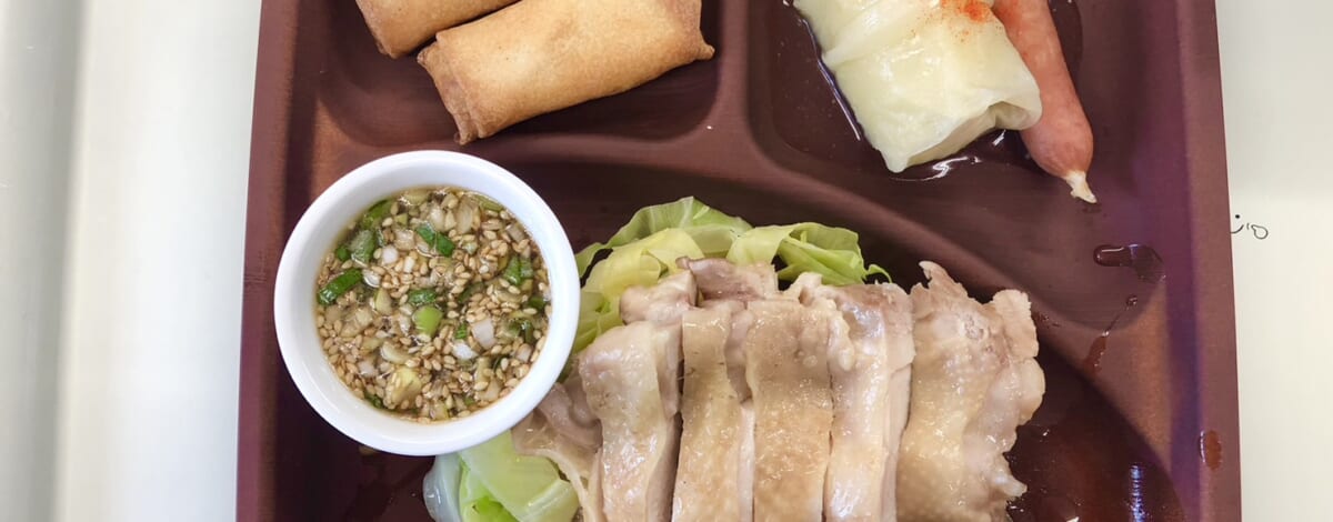 【親和の学生寮】今日の晩ごはん☆蒸し鶏のねぎソース