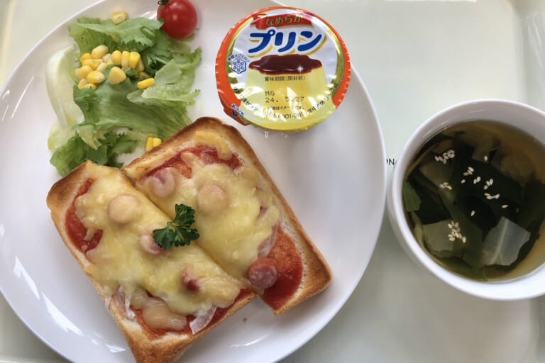 【親和の学生寮】今日の朝ごはん☆ピザトースト