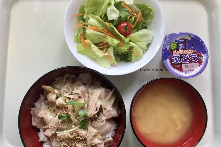 【親和の学生寮】今日の晩ごはん☆ねぎ塩豚丼