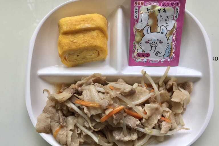 【親和の学生寮】今日の朝ごはん☆肉もやし炒め