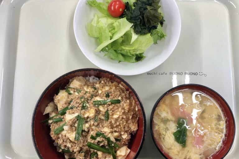 【親和の学生寮】今日の晩ごはん☆マーボー丼