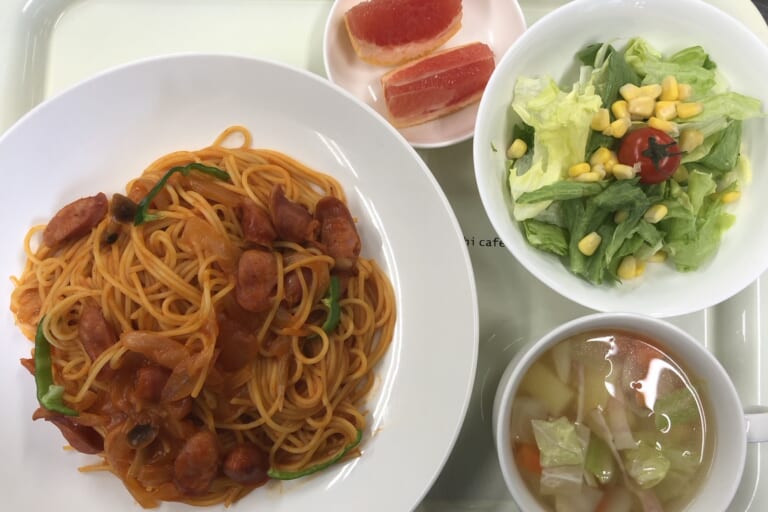 【親和の学生寮】今日の晩ごはん☆ナポリタン