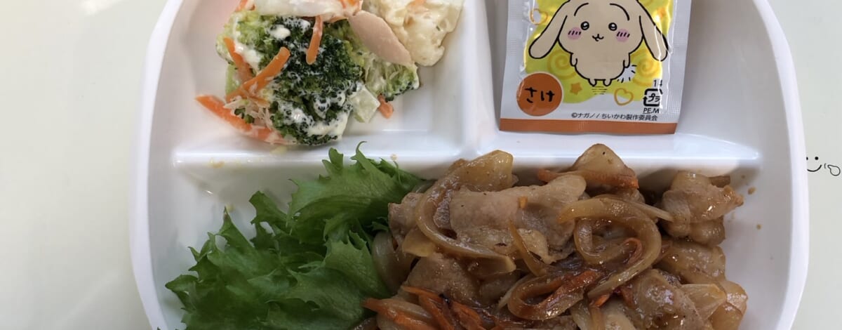 【親和の学生寮】今日の朝ごはん☆焼肉とブロッコリーサラダ