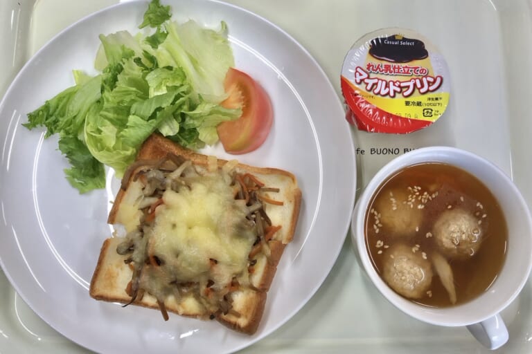 【親和の学生寮】今日の朝ごはん☆きんぴらごぼうトースト