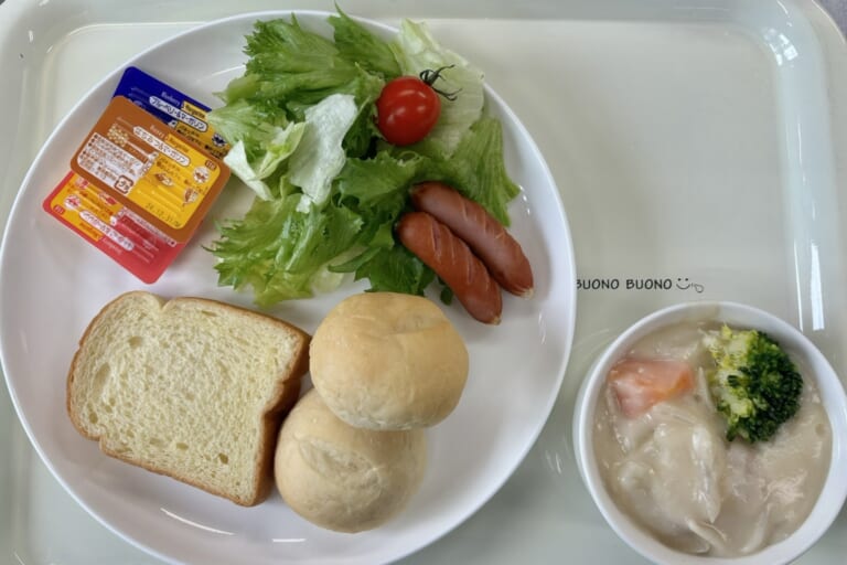 【親和の学生寮】今日の朝ごはん☆クリームシチュー