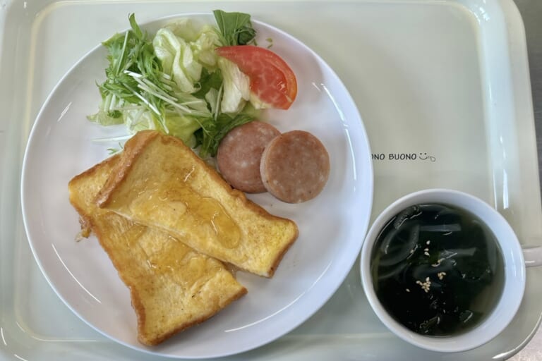 【親和の学生寮】今日の朝ごはん☆フレンチトースト