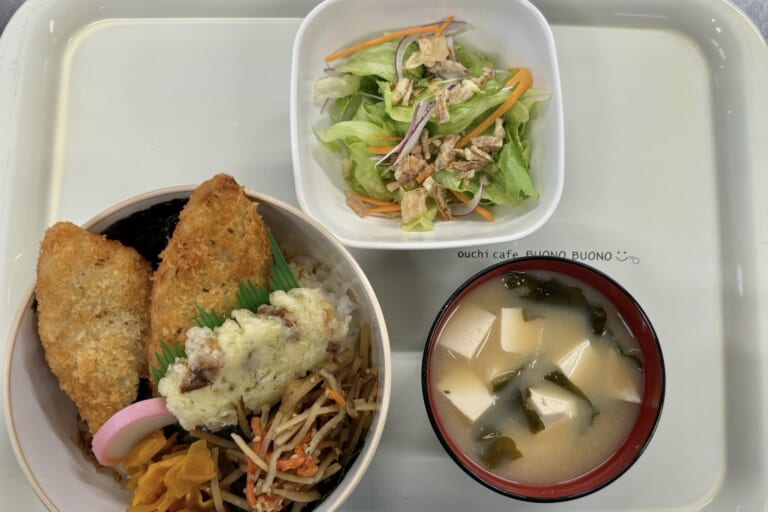 【親和の学生寮】今日の晩ごはん☆のり弁丼