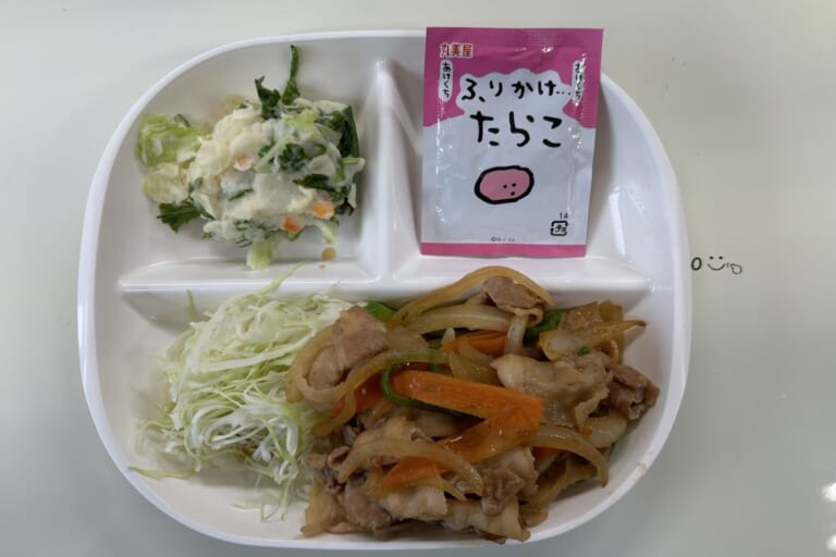 【親和の学生寮】今日の朝ごはん☆焼肉とポテトサラダ