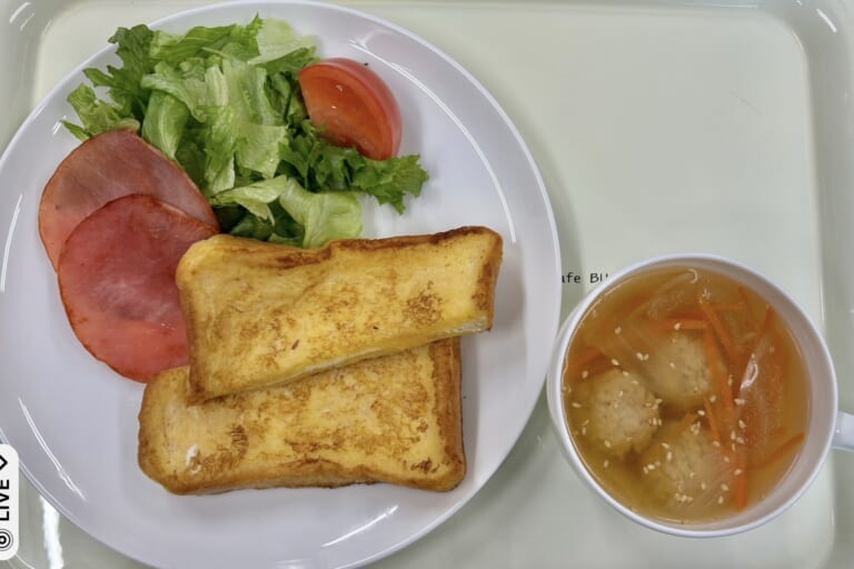 【親和の学生寮】今日の朝ごはん☆フレンチトースト