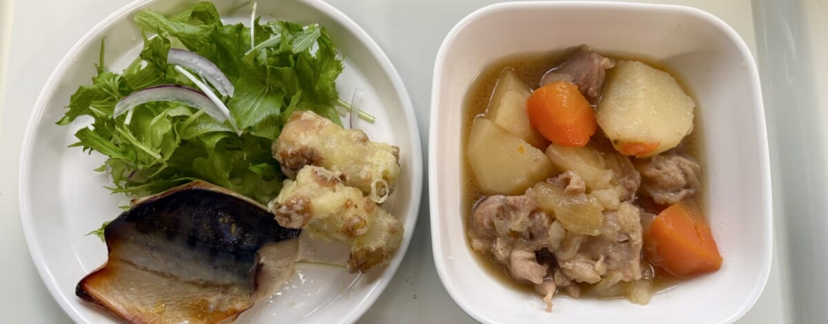 【親和の学生寮】今日の晩ごはん☆焼き魚と鶏じゃが