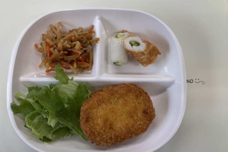 【親和の学生寮】今日の朝ごはん☆コロッケ