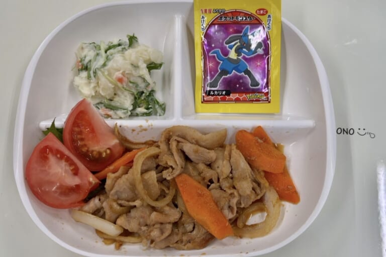 【親和の学生寮】今日の朝ごはん☆焼肉とポテトサラダ