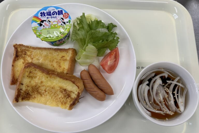 【親和の学生寮】今日の朝ごはん☆フレンチトースト
