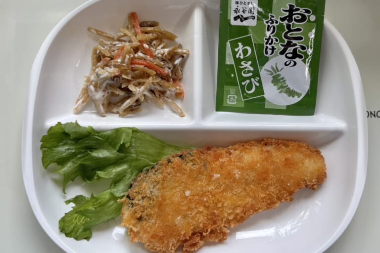 【親和の学生寮】今日の朝ごはん☆ササミフライ