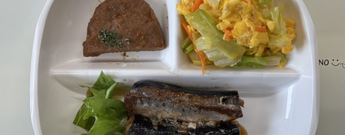 【親和の学生寮】今日の朝ごはん☆ミニハンバーグ