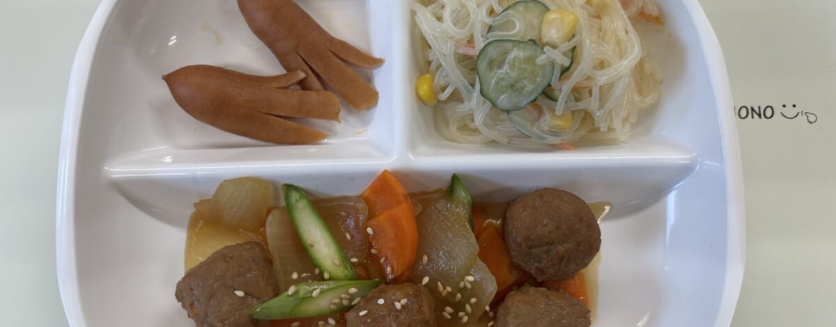 【親和の学生寮】今日の朝ごはん☆ミートボール炒め