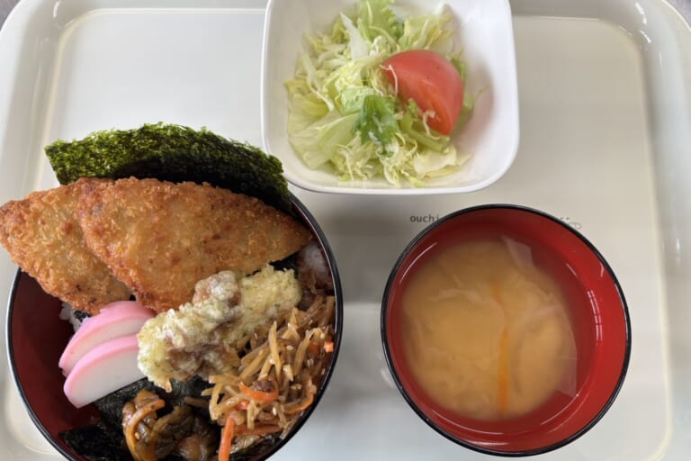 【親和の学生寮】今日の晩ごはん☆のり弁丼