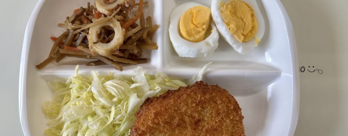 【親和の学生寮】今日の朝ごはん☆コロッケ