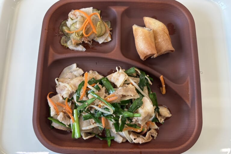 【親和の学生寮】今日の晩ごはん☆豚ニラ炒め