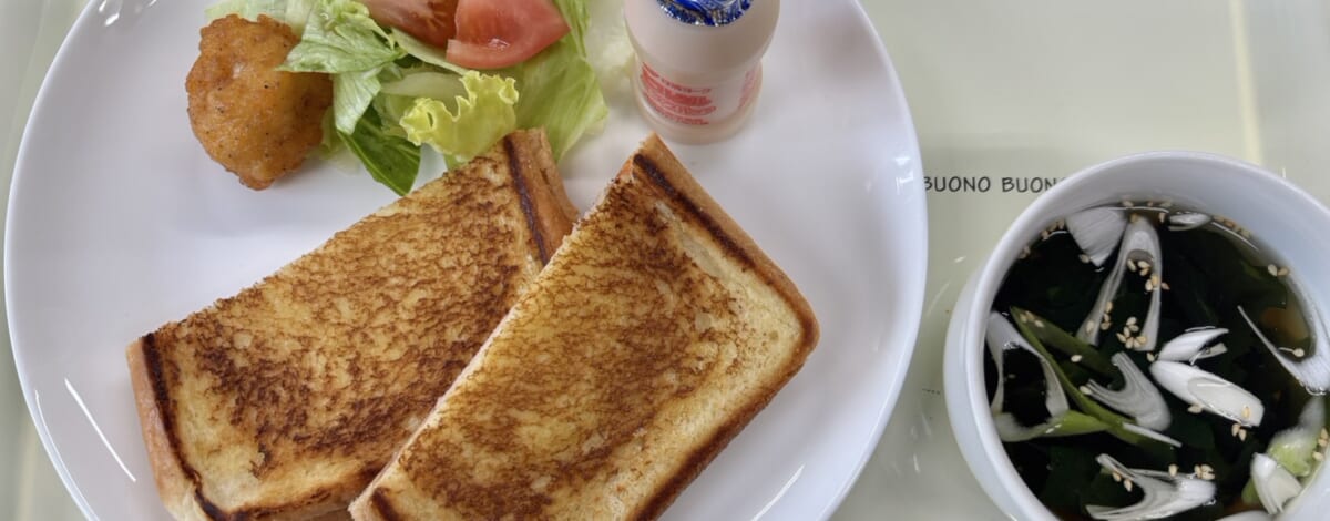【親和の学生寮】今日の朝ごはん☆ホットサンド
