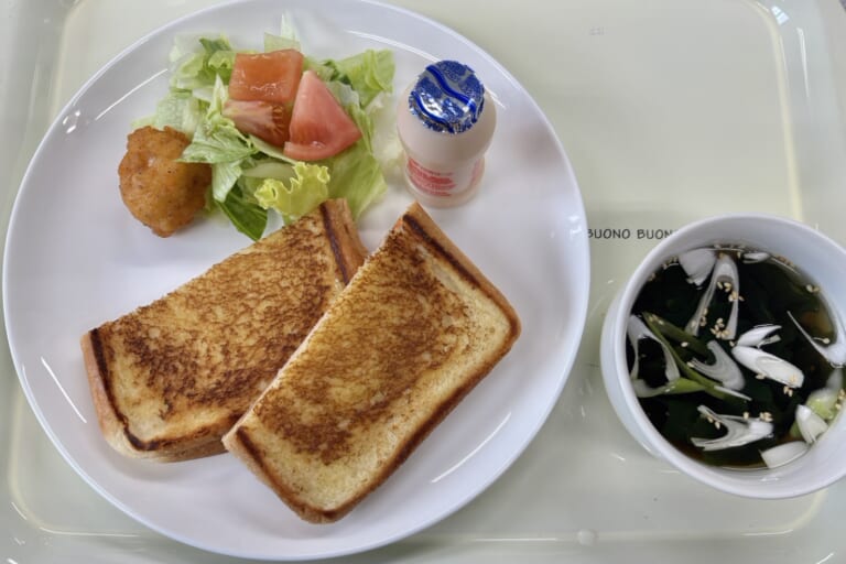 【親和の学生寮】今日の朝ごはん☆ホットサンド