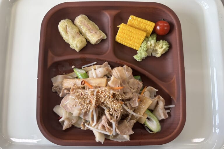 【親和の学生寮】今日の晩ごはん☆メンマと豚肉のねぎ炒め