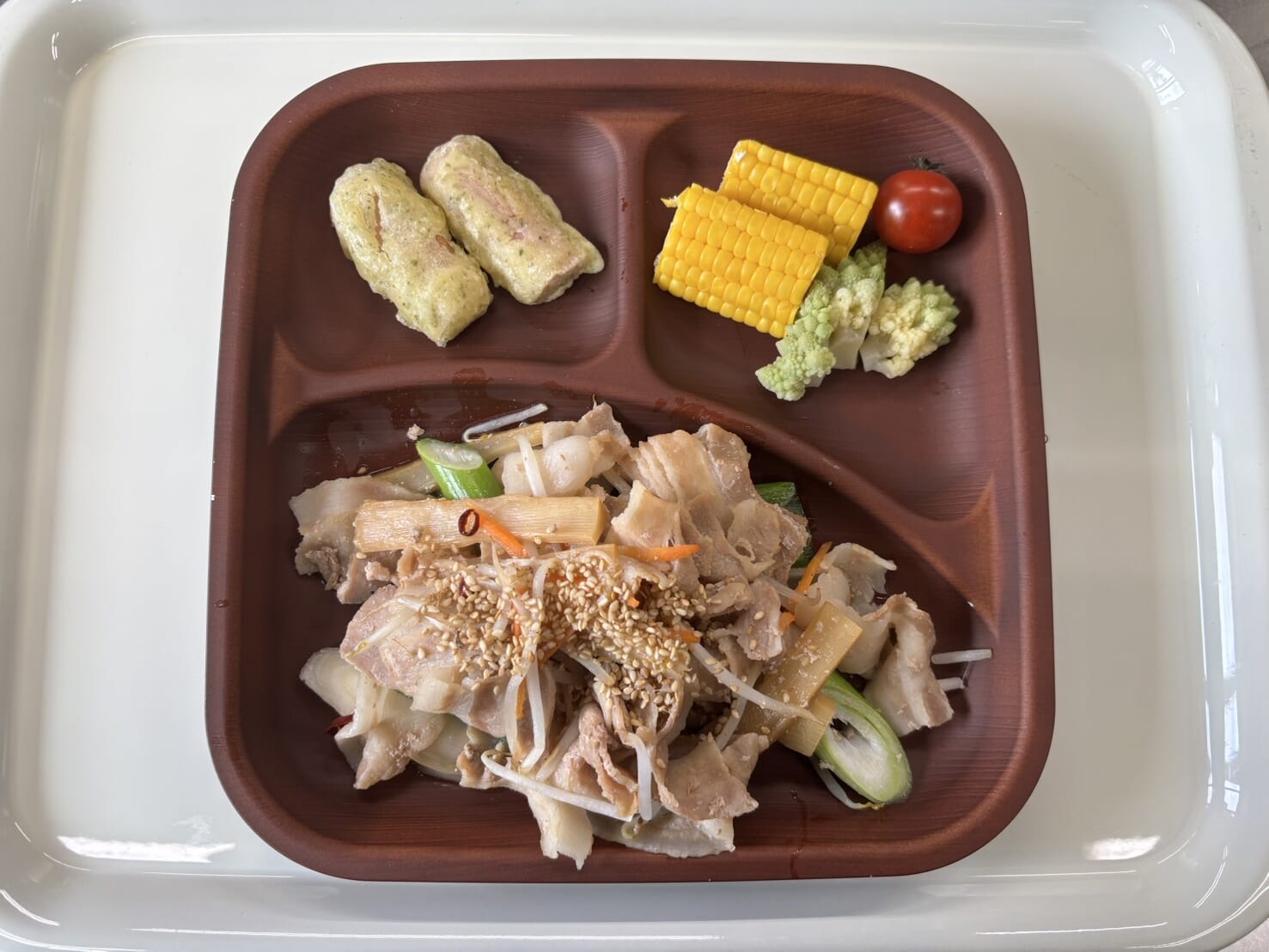 【親和の学生寮】今日の晩ごはん☆メンマと豚肉のねぎ炒め